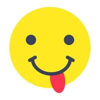 A unique design of drooling face vector