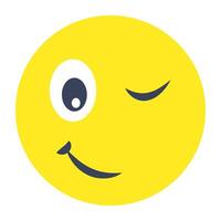 Editable design icon of attitude face vector