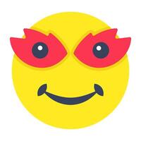 design of stoned emoji vector