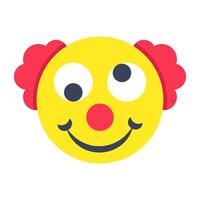 Perfect design icon of clown face vector