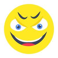 A beautiful design icon of happy face vector