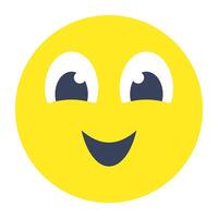 A beautiful design icon of happy face vector