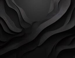 Abstract background design with black paper cutting technique that forms dynamic patterns photo