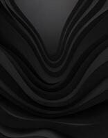 Abstract background design with black paper cutting technique that forms dynamic patterns photo