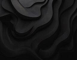 Abstract background design with black paper cutting technique that forms dynamic patterns photo