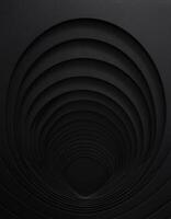 Abstract background design with black paper cutting technique that forms dynamic patterns photo