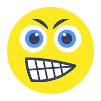 Perfect design icon of grimacing face vector