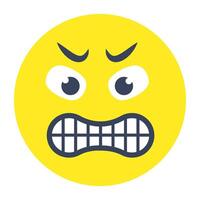 Perfect design icon of grimacing face vector