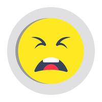 Modern design icon of crying face vector