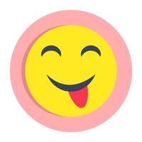 A unique design of drooling face vector