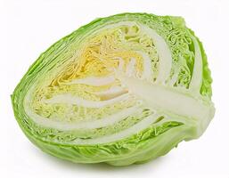 Cheese cabbage isolated on white background photo
