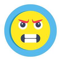 Perfect design icon of grimacing face vector