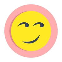 Editable design icon of attitude face vector