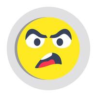 Perfect design icon of angry face vector