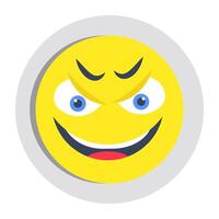 A beautiful design icon of happy face vector
