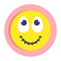 A creative design icon of smiley vector