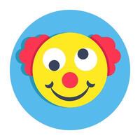 Perfect design icon of clown face vector