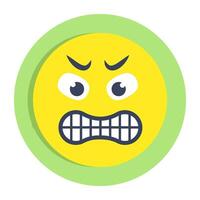 Perfect design icon of grimacing face vector