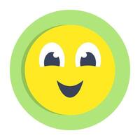 A beautiful design icon of happy face vector