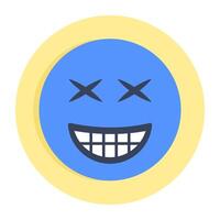 A premium download icon of dead face vector