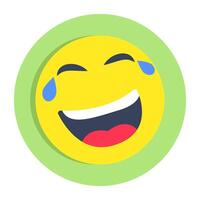 A beautiful design icon of happy face vector
