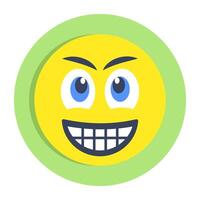 Perfect design icon of grimacing face vector