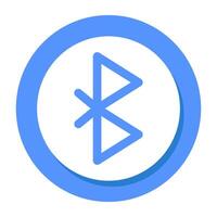 Bluetooth sign icon in modern design vector
