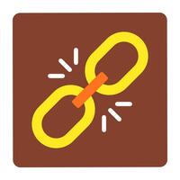 Linkage icon, editable vector