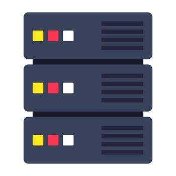 un icono diseño de servidor de datos vector