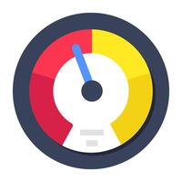 Unique design icon of speedometer vector