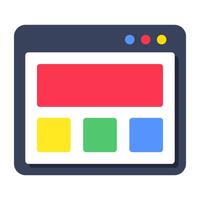 Modern design icon of web design vector
