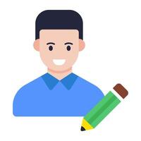 Modern design icon of edit profile vector