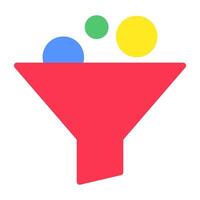 Modern design icon of funnel vector
