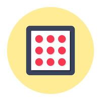 Modern design icon of pattern lock vector