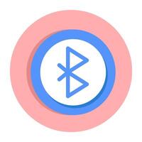 Bluetooth sign icon in modern design vector