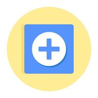A unique design icon of plus sign vector