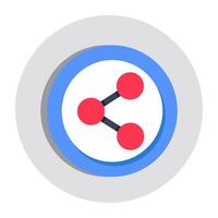Share sign icon in premium design vector