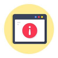 Creative design icon of web info vector