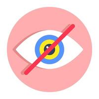 Trendy design of no vision vector