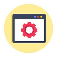 A unique design icon of web setting vector