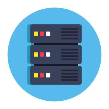 un icono diseño de servidor de datos vector