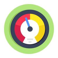 Unique design icon of speedometer vector
