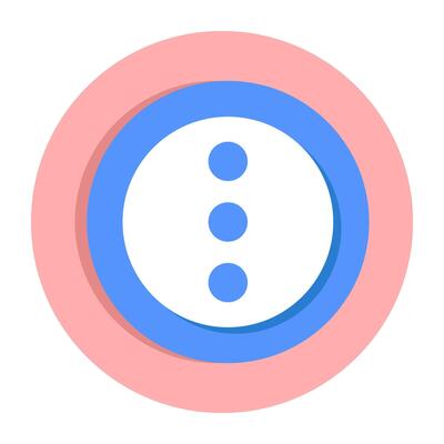 A creative design icon of more