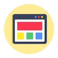 Modern design icon of web design vector