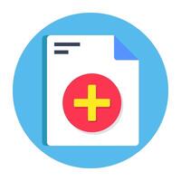 An icon design of add file vector
