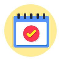 Trendy design icon of schedule vector
