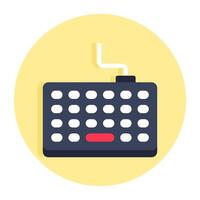 Editable design icon of keyboard vector