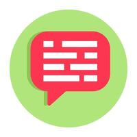 Trendy design icon of chat bubble vector