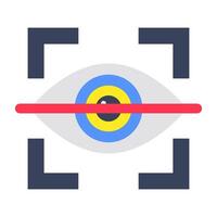A trendy design icon of eye Scan vector