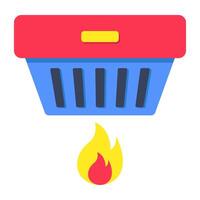 Perfect design icon of fire detector vector